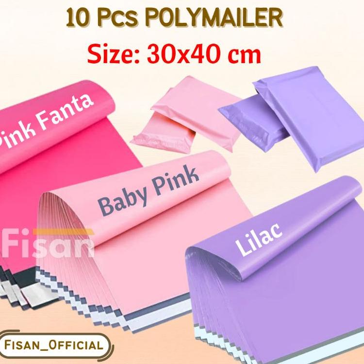 

ミ 10 Pcs Polymailer Baby Pink Fanta Lilac 30x40 ㄳ
