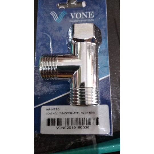Vone Acc T-Shower nepel 1/2 VA-NT10 / Sambungan T shower / T Stainless