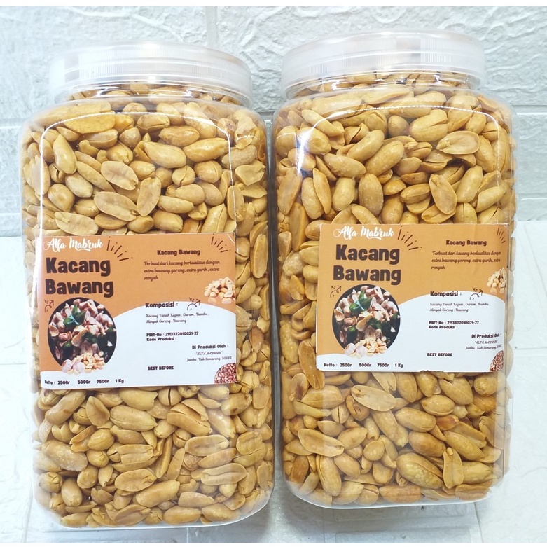 Kacang Bali / Kacang Bawang Goreng 1kg Gurih Asin Original Kualitas Bagus