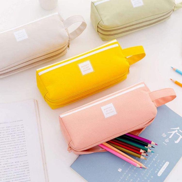 

(B(19☎) GAEKOPEDIA || Tempat Pensil 2 resleting Multifungsi dan Besar / Kotak Pensil Jumbo Dan Stationery Dual Zippers terviral