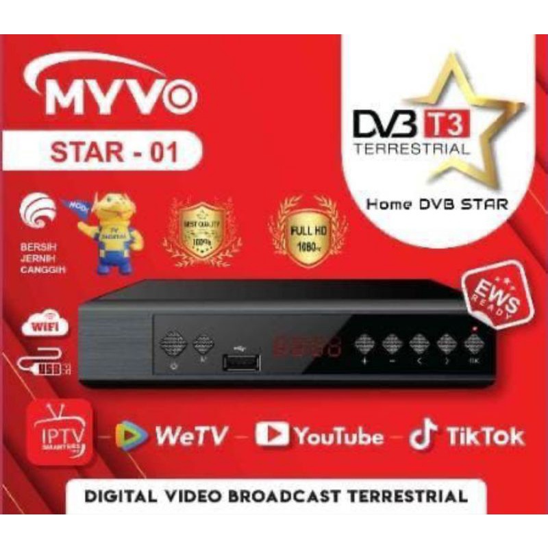Set Top Box DVBT2/Receiver TV STB Digital DVB T2-01 dan DVB T2-02