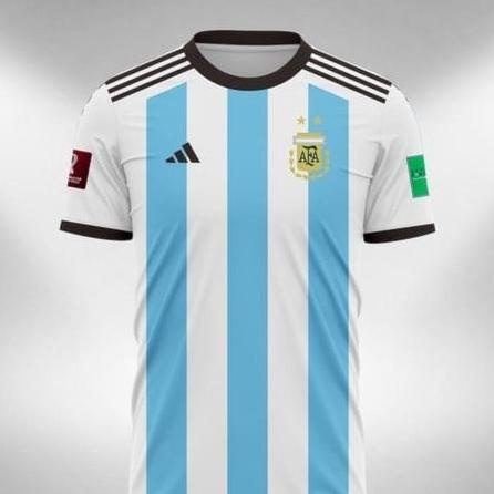 DISKON KAOS JERSEY BOLA ARGENTINA PIALA DUNIA 2022 QATAR ORIGINAL HRT8646R