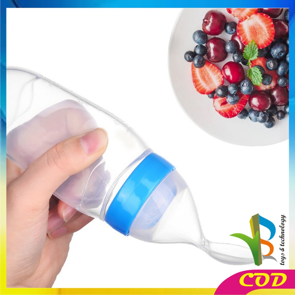 RB-C49-50 Botol Sendok Makan Bayi Botol Susu Dot Sendok Bubur MPASI Baby Spoon Feeder Food Grade