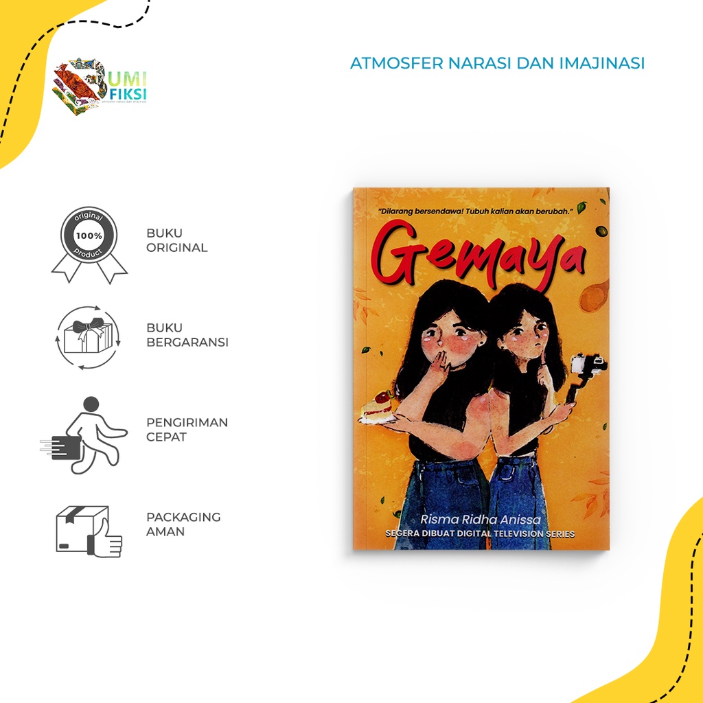 Buku Novel Gemaya - Risma Ridha - Akad - Gratis Biaya Packing