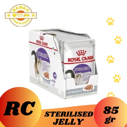 Royal Canin Sterilised In Jelly Makanan Kucing Dewasa Wet 85gr