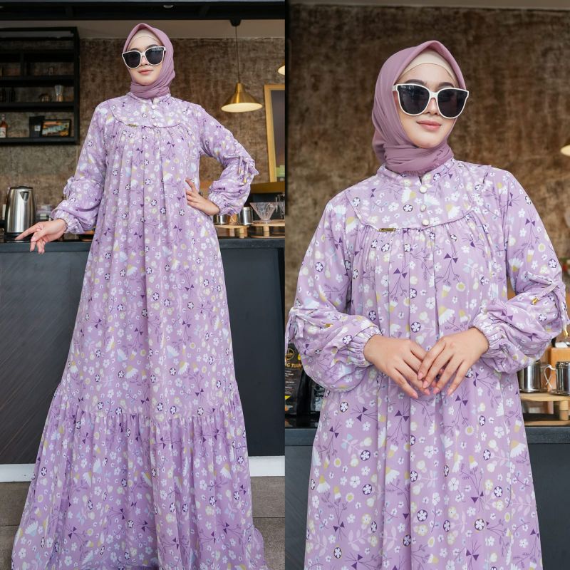 gamis flora dress by brainly bee