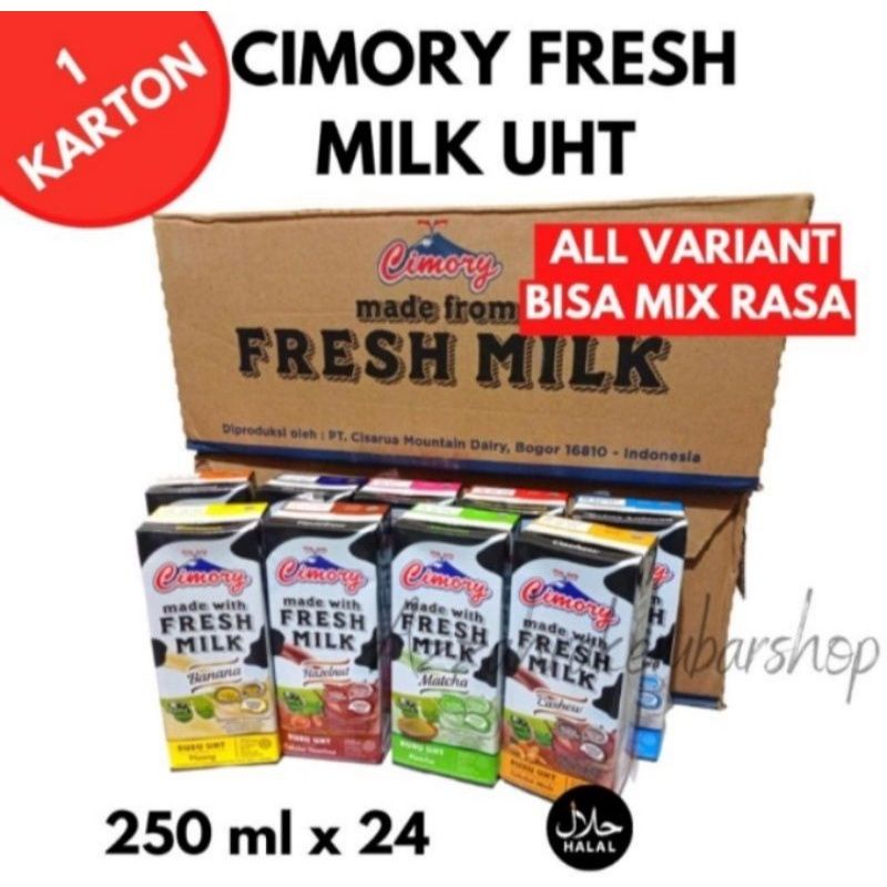 

FRESH MILK Cimory 250ml 1dus bisa mix