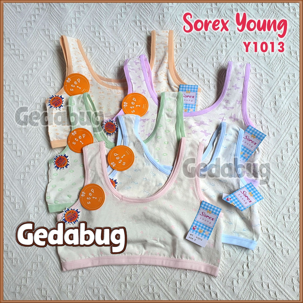 Miniset anak Sorex Young Y 1013 Miniset Anak Remaja Y1013 Step 1 Freesize Tanpa Kawat Motif - Gedabug