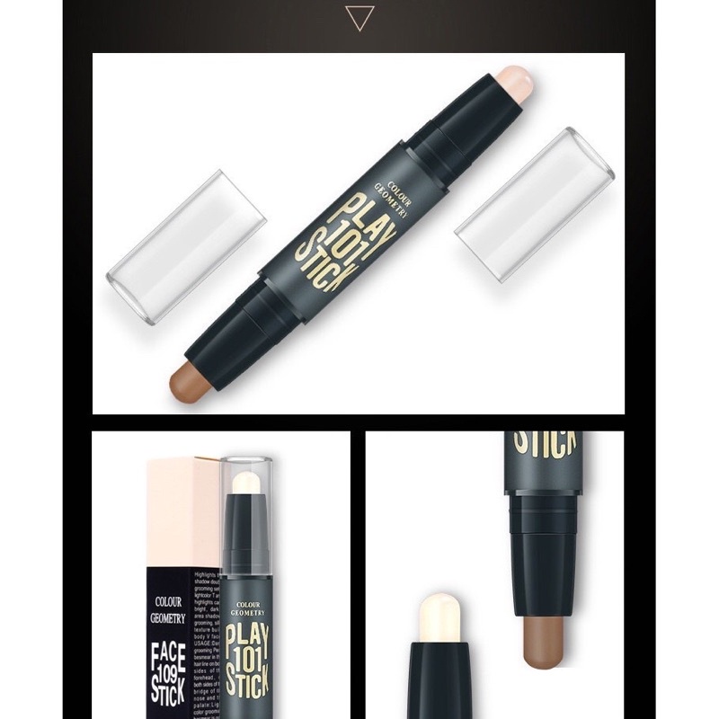 Lameila Colour Geometry Face Stick Contouring Stick Duo Concealer Stick Contour Make up Stick MH
