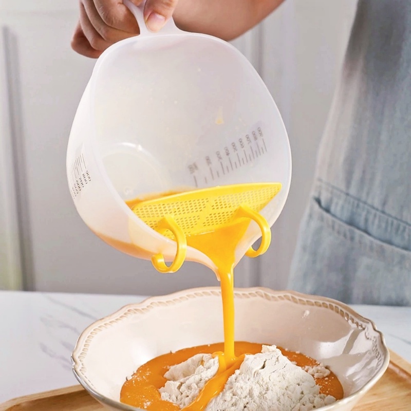 Veggie Buah Beras Pembersih Saluran Keranjang Teh Susu Susu Kacang Kedelai Penyaring Mangkuk Cream Telur Cair Wadah Pengaduk Gelas Takar Besar Dengan Skala