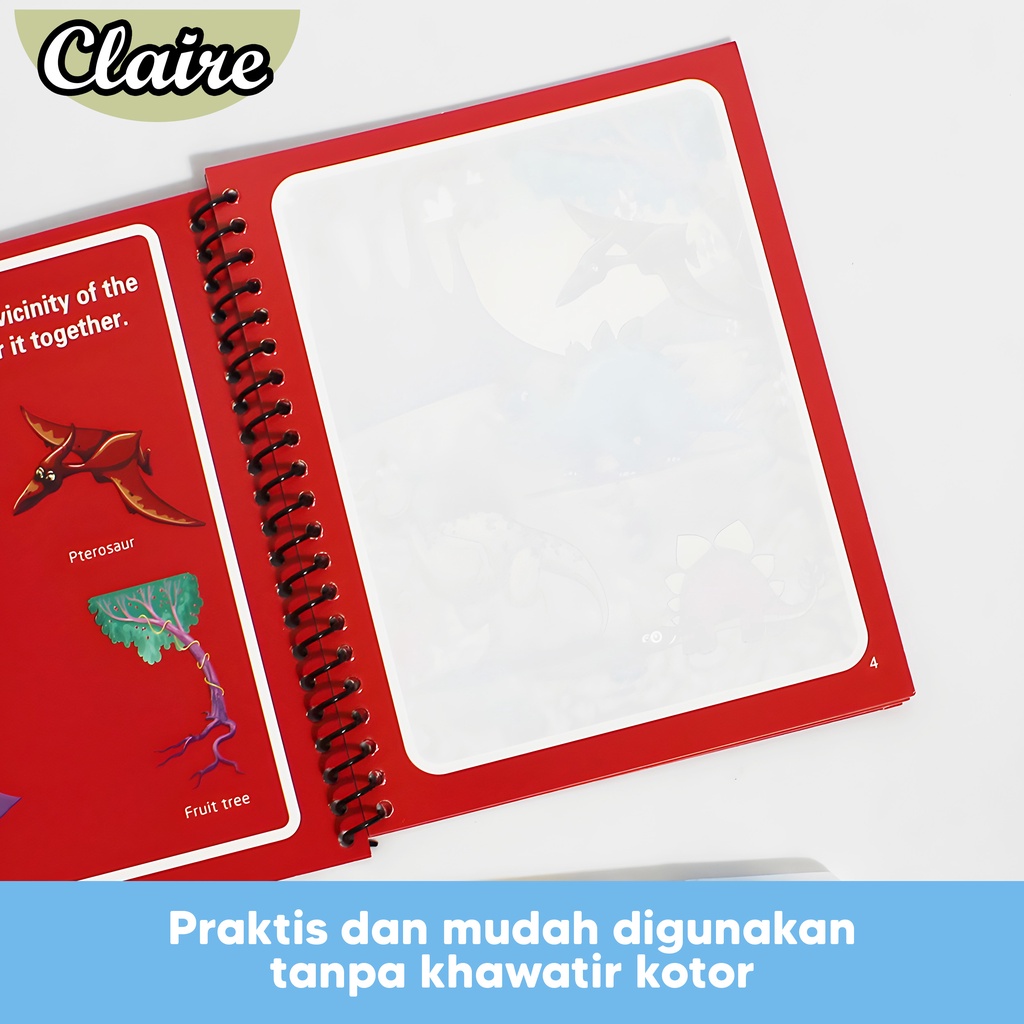 Magic Water Book / Buku Gambar Dengan Air