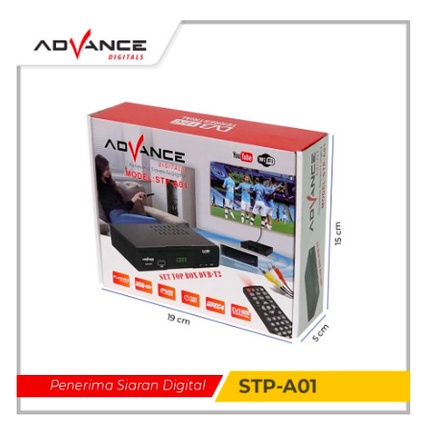 TERLARIS Advance Set Top Box STB STP-A01 Penerima Siaran Digital /SET TOP BOX TV DIGITAL/SET TOP BOX