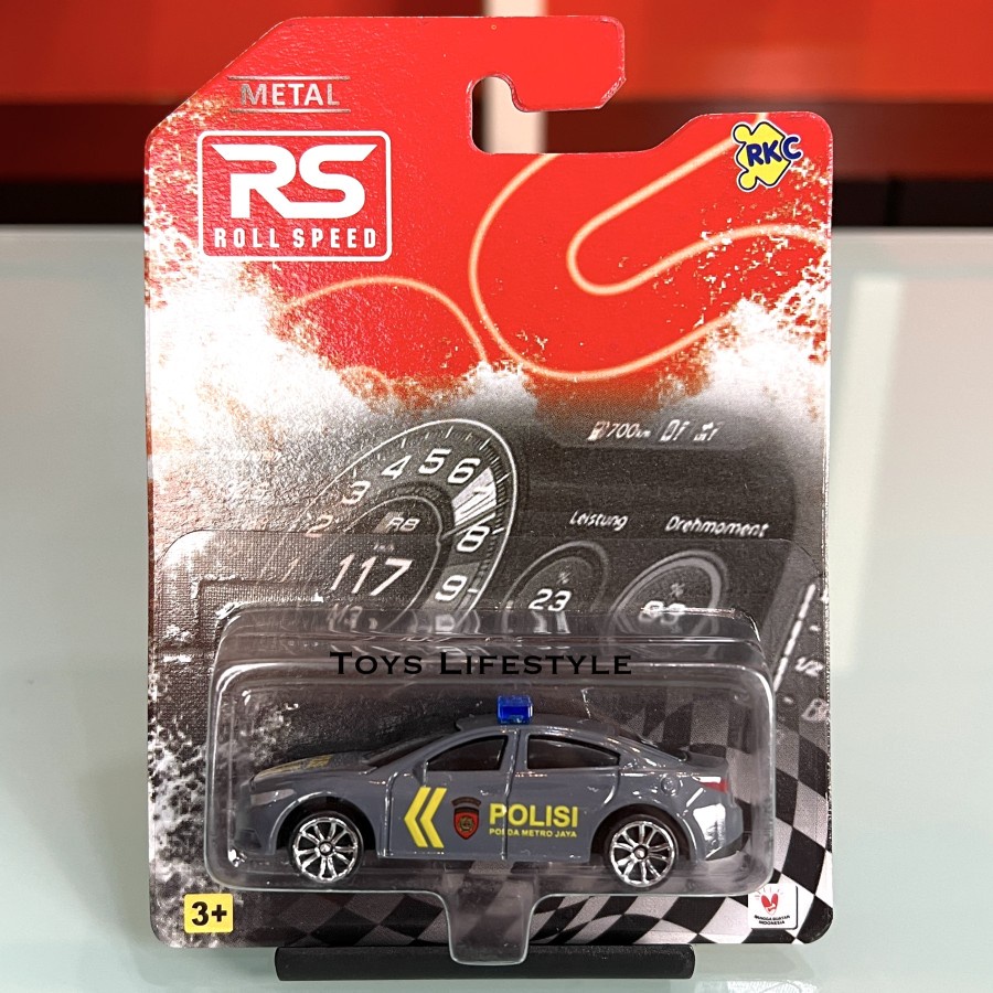 Mobil Diecast Polisi Rollspeed PJR Sabara Car Skala 64