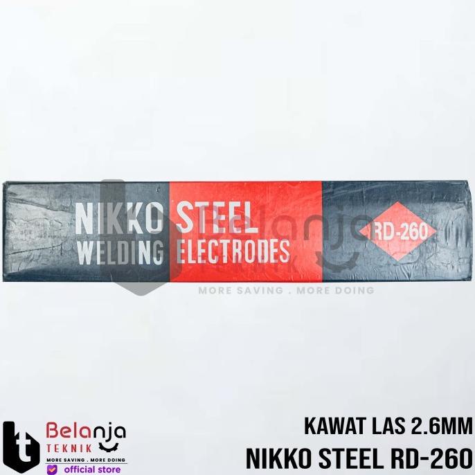 Nikko Elektroda Steel Baja Lunak RD 260 Kawat Las 26MM 5 KG belanjate77 Buru Order