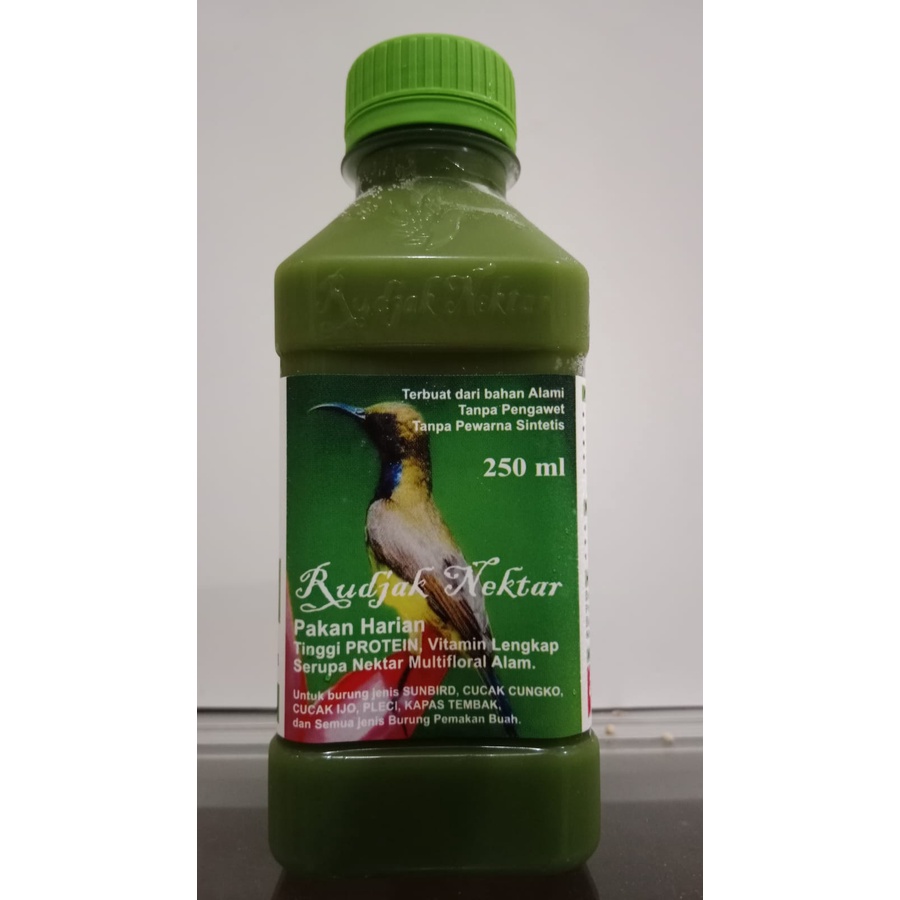 OnmysoulShop - RUDJAK NEKTAR 250ML ORIGINAL PAKAN HARIAN DAN LOMBA UNTUK KONIN SOGON KOLIBRI DAN