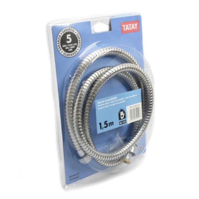 TATAY SELANG SHOWER BRASS 1.5M/ACE FLEX.HOSE TATAY 1.5M BRASS CHRM 3320109/ACE SHOWER KAMAR MANDI/ACE AKSESORIS KAMAR MANDI