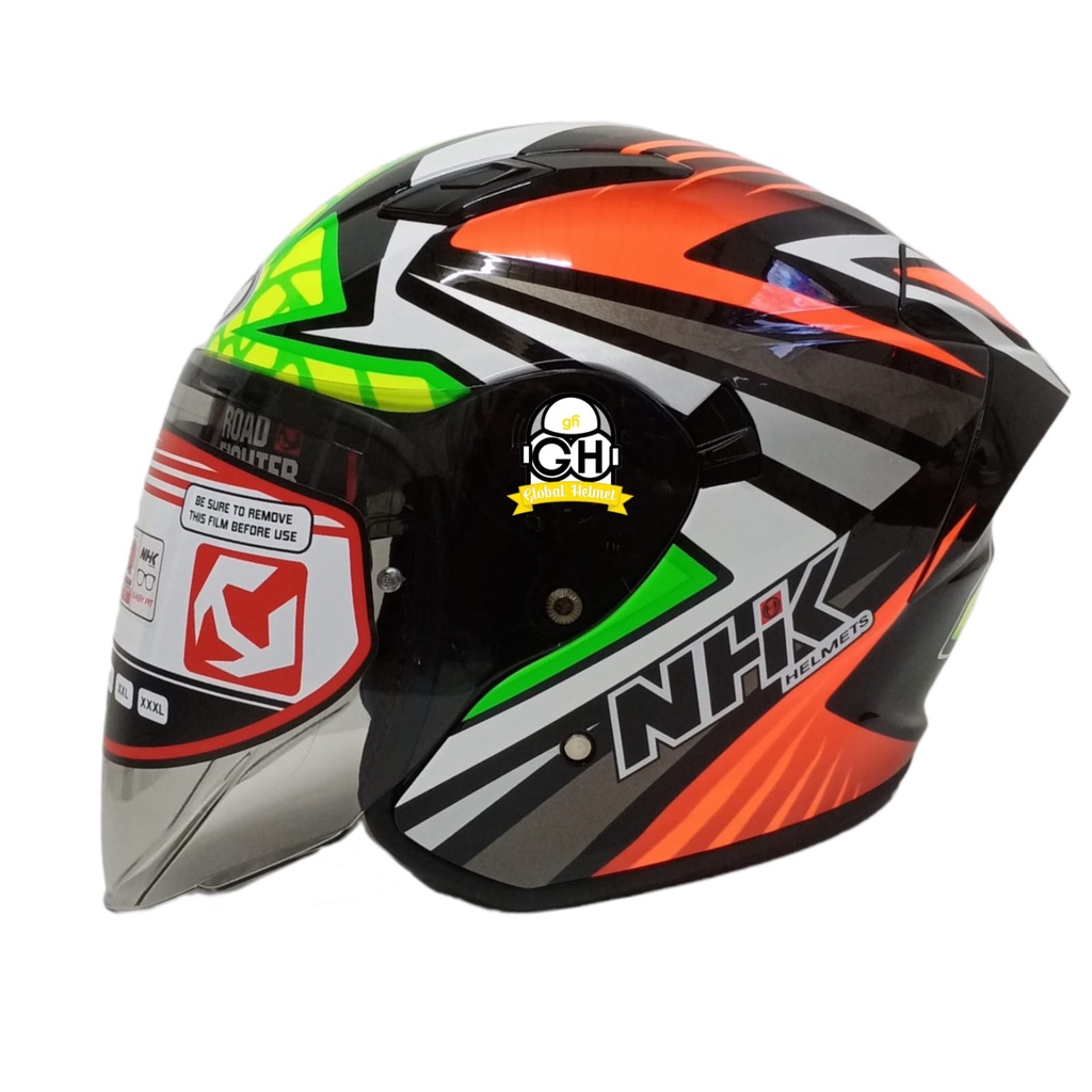 NHK HELM S1 GP PRO IVAN ORTOLA BLACK GPPRO DOUBLE VISOR