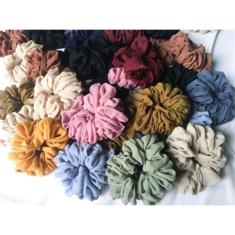 SCRUNCI, CEMOL RAMBUT , IKAT RAMBUT Scrunchie Hijab