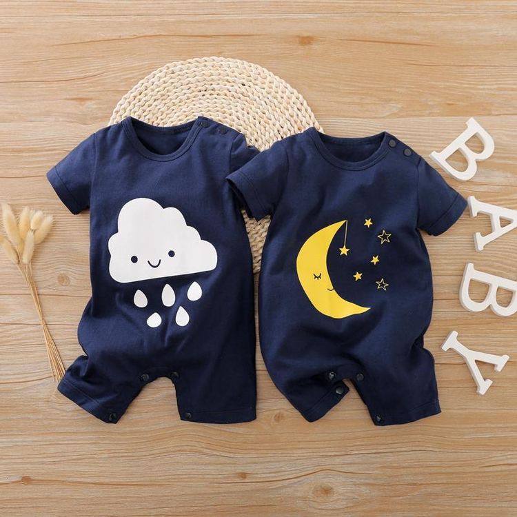 BabyGo Romper bayi Fashion / Jumper bayi romper bayi [Motif 1] Baju bayi 0-12 bulan laki laki perempuan