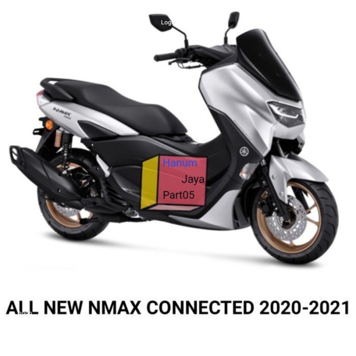 PAKET FULL BODY HALUS ALL NEW NMAX 2020-2021 SILVER ORIGINAL YAMAHA