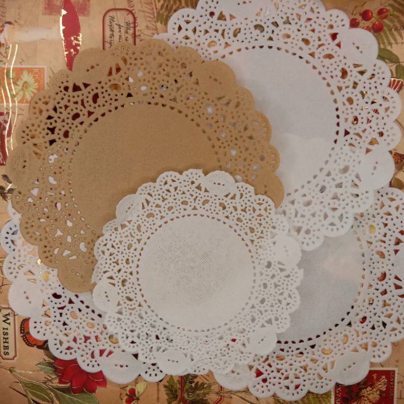 

<doilies paper> doilies paper, doylies paper, kertas doilies, kertas roti, kertas kue, alas kue, material paper, material jurnal, journaling, scrapbook