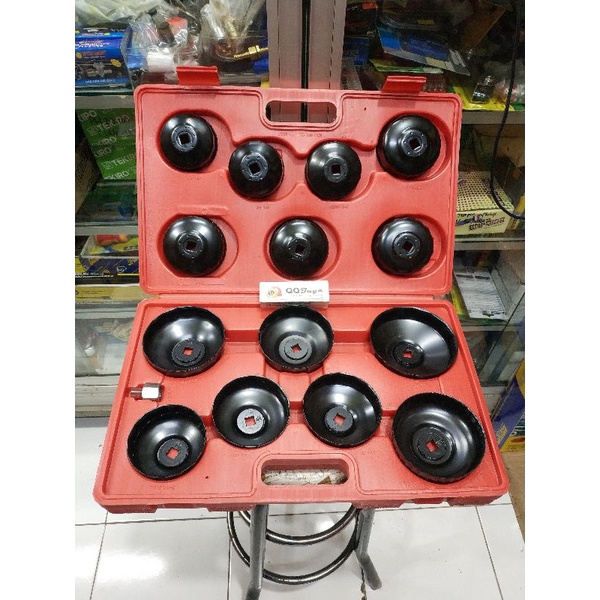 Oil filter Wrench cup AOS 14 - Kunci oli filter mangkok set 14 pc