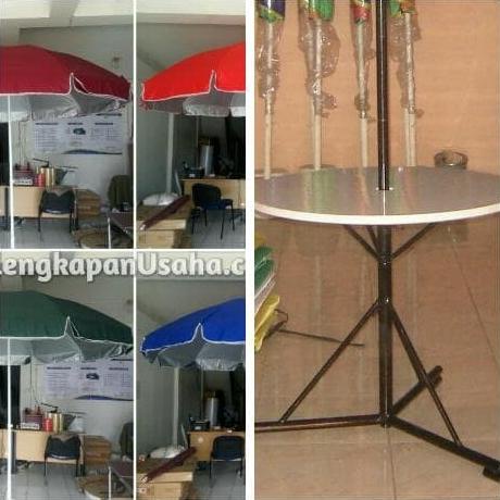 Meja Bulat Payung Tenda
