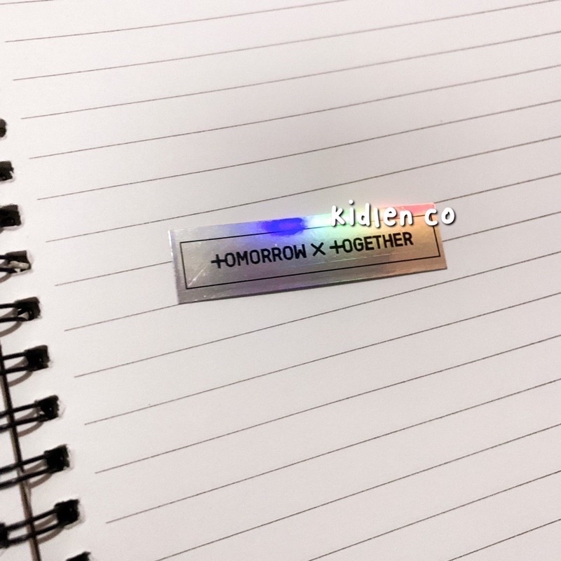 sticker hologram txt ♡ stiker holo member yeonjun soobin beomgyu taehyun hueningkai moa tomorrow c together