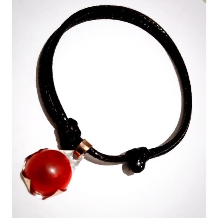 Gelang tali couple batu giok siam merah original