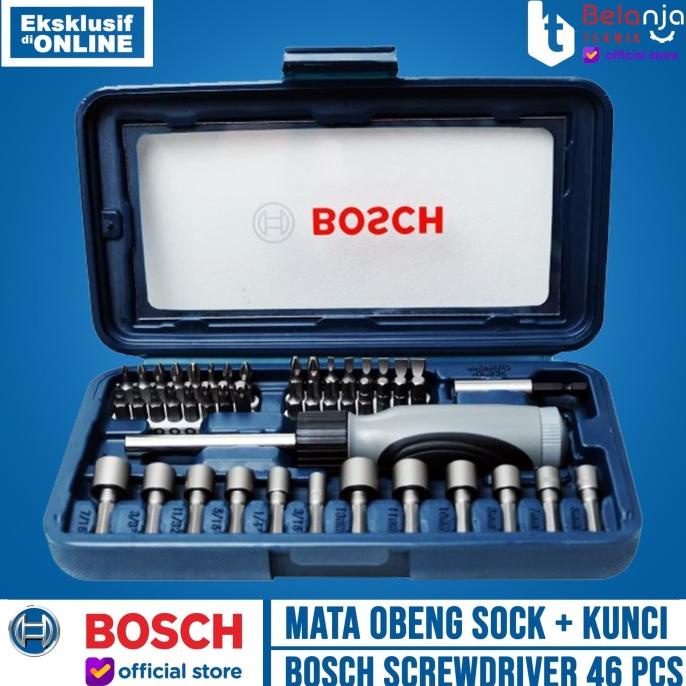 Bosch Screwdriver Set X-line 46 Pcs Mata Obeng Sock Kunci Shock Set belanjate77 dijamin