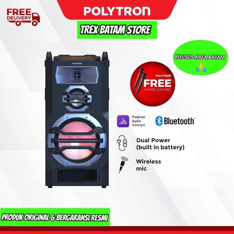 POLYTRON PTS 12KF15 SPEAKER PORTABLE (BATAM)