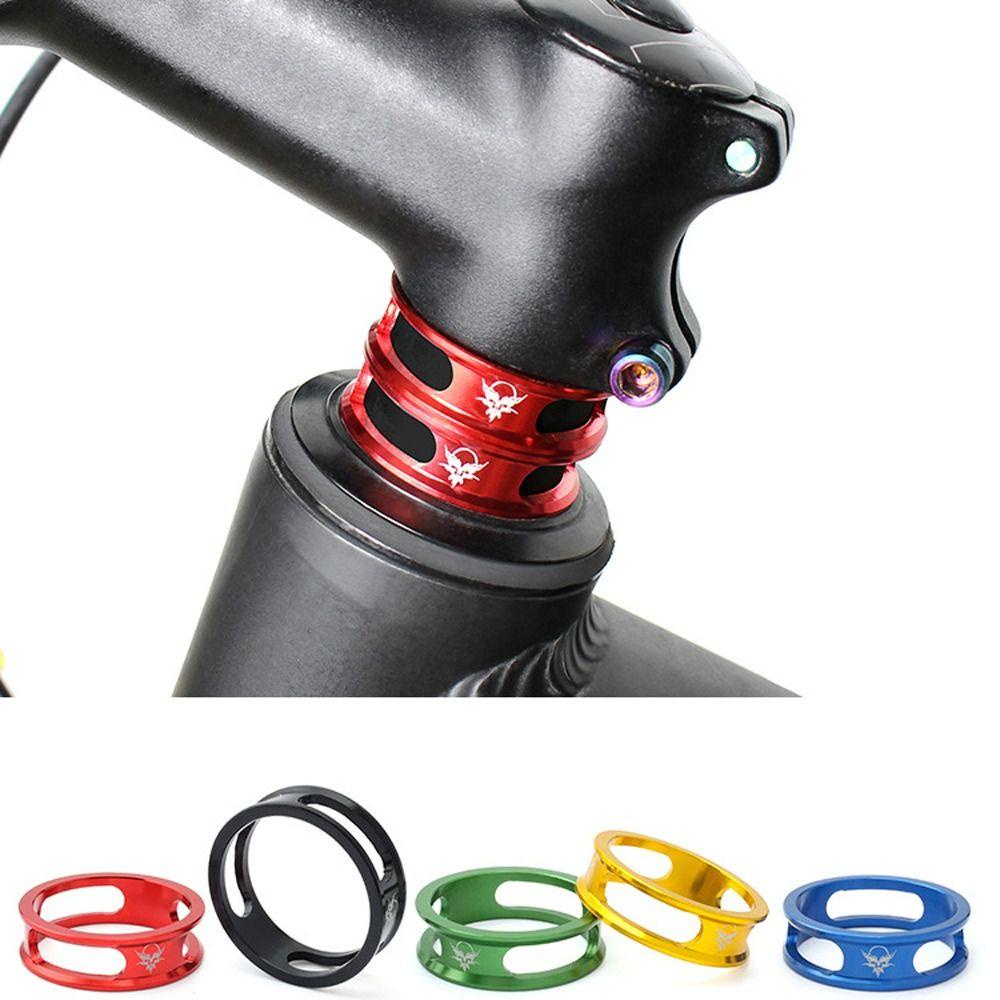 Lanfy Headset Sepeda Stem Spacer Bersepeda Paduan Aluminium Headset Stem Spacer Gigi Tetap Sepeda Garpu Depan Mesin Cuci Front Fork Washer Washer Fork Gasket