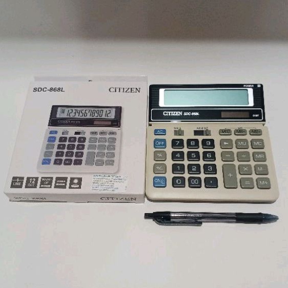 

Kalkulator citizen sdc 868 L ( 12 digit ) original/genuine/asli