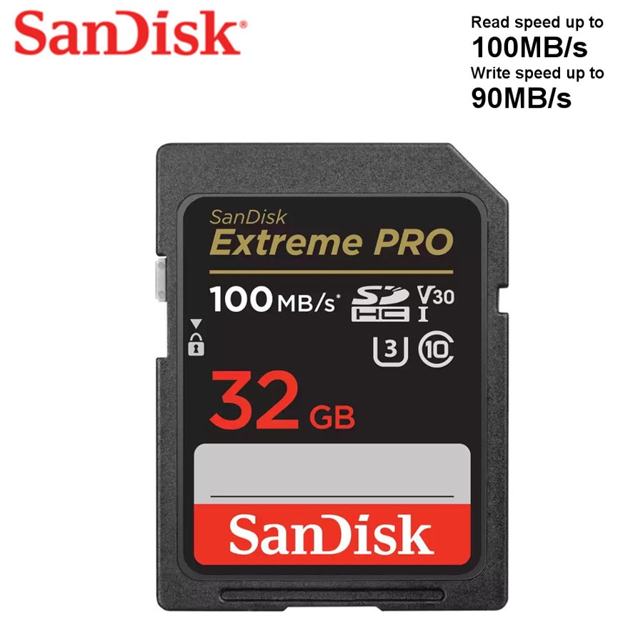 SanDisk Extreme Pro SDHC UHS-I Card 32GB 100MB/s - SD Card Extreme Pro 32GB