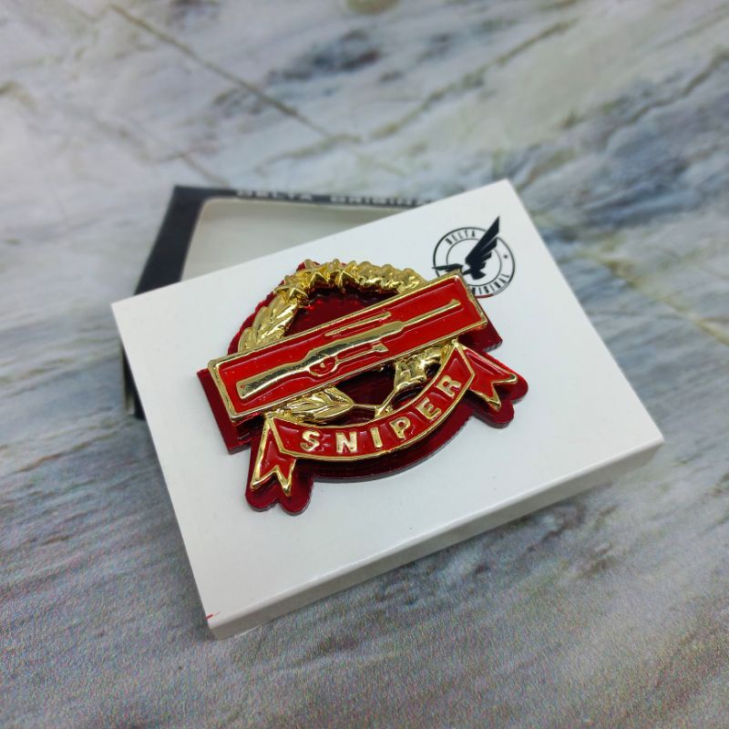 PIN/BRIVET SNIPER PANJANG (ATRIBUT POLRI)