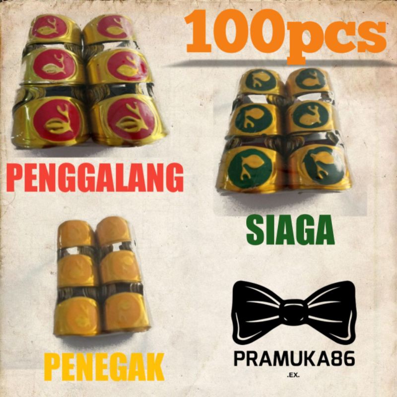 (100pcs) Grosir!! Kolong Hasduk Seng - Kolong Kacu Seng Siaga - Penggalang - Penegak