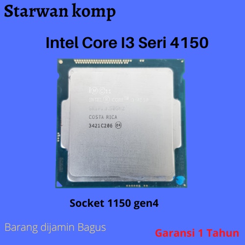 Psor Procsesor Core I3 Seri 4150 Intel