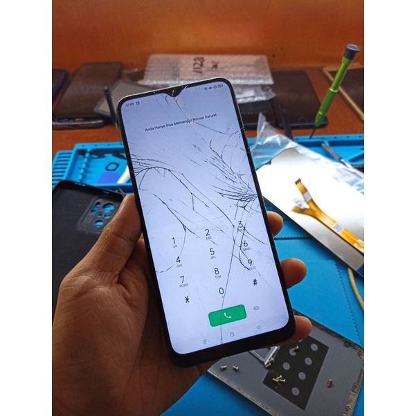 Lcd Original Copotan minus glass Oppo A16