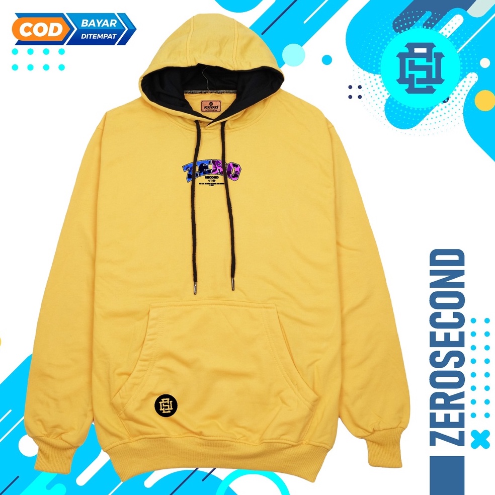 Zero Second Hoodie pria distro aesthetic graffity  simple Jaket hoodie anime distro ori Sweater hodie distro aesthetic warna mint Free Stiker