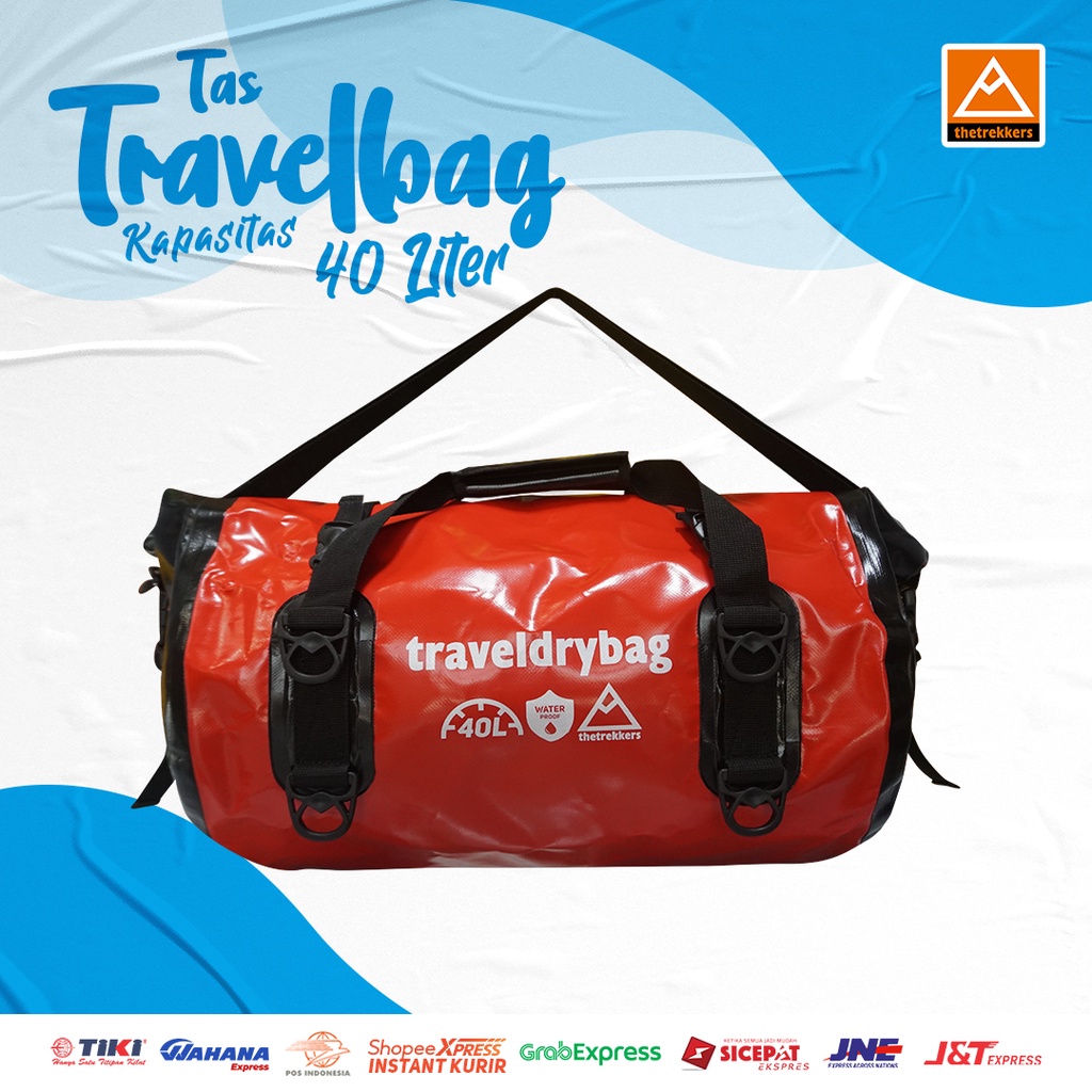 Travel Drybag 40 Liter Waterproof | Tas Anti Air Buatan Lokal