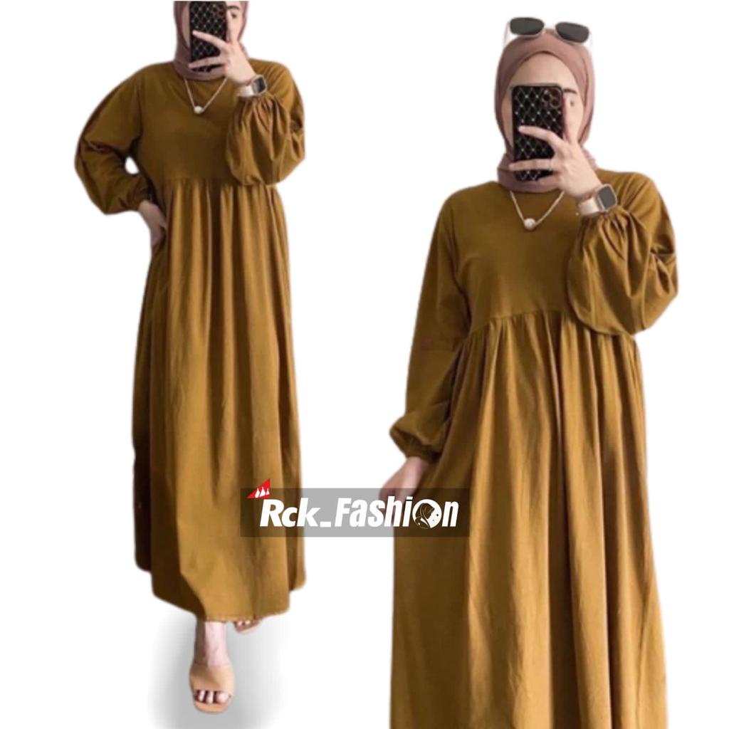 Balena Midi Crinkle kancing belakang