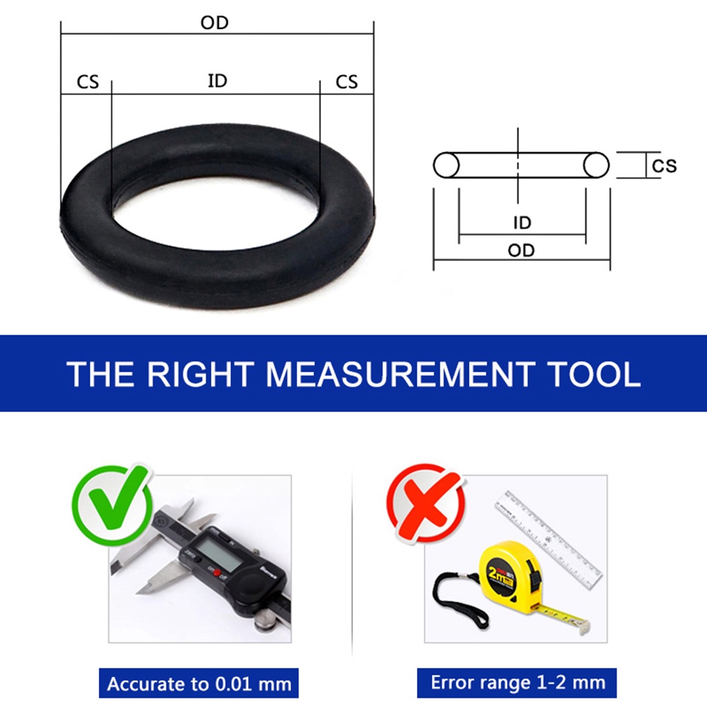 O-ring Set - Oring Seal Kit 419 PCS - Karet Ring Set - Seal Set Motor Mobil - Box Merah - Sealing Rings Gasket Assortment Set Kit Box Oil Waterproof