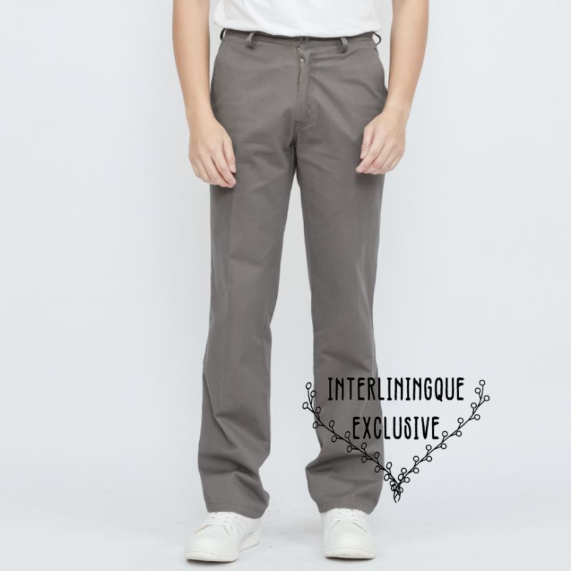 CELANA BAHAN | KERJA | FORMAL| KANTOR | IMPORT | KATUN | PANJANG | HITAM | DASAR PRIA