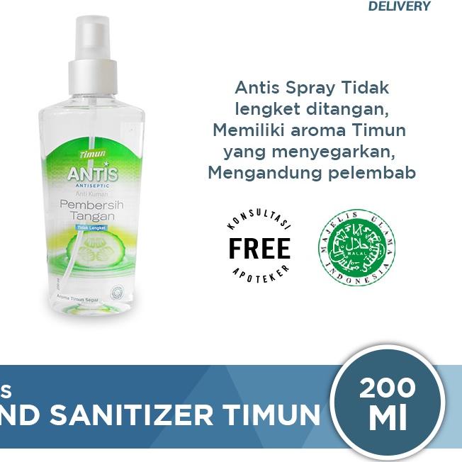 [RA2]Antis Hand Sanitizer Spray Timun 200 mL-Diskon✔️