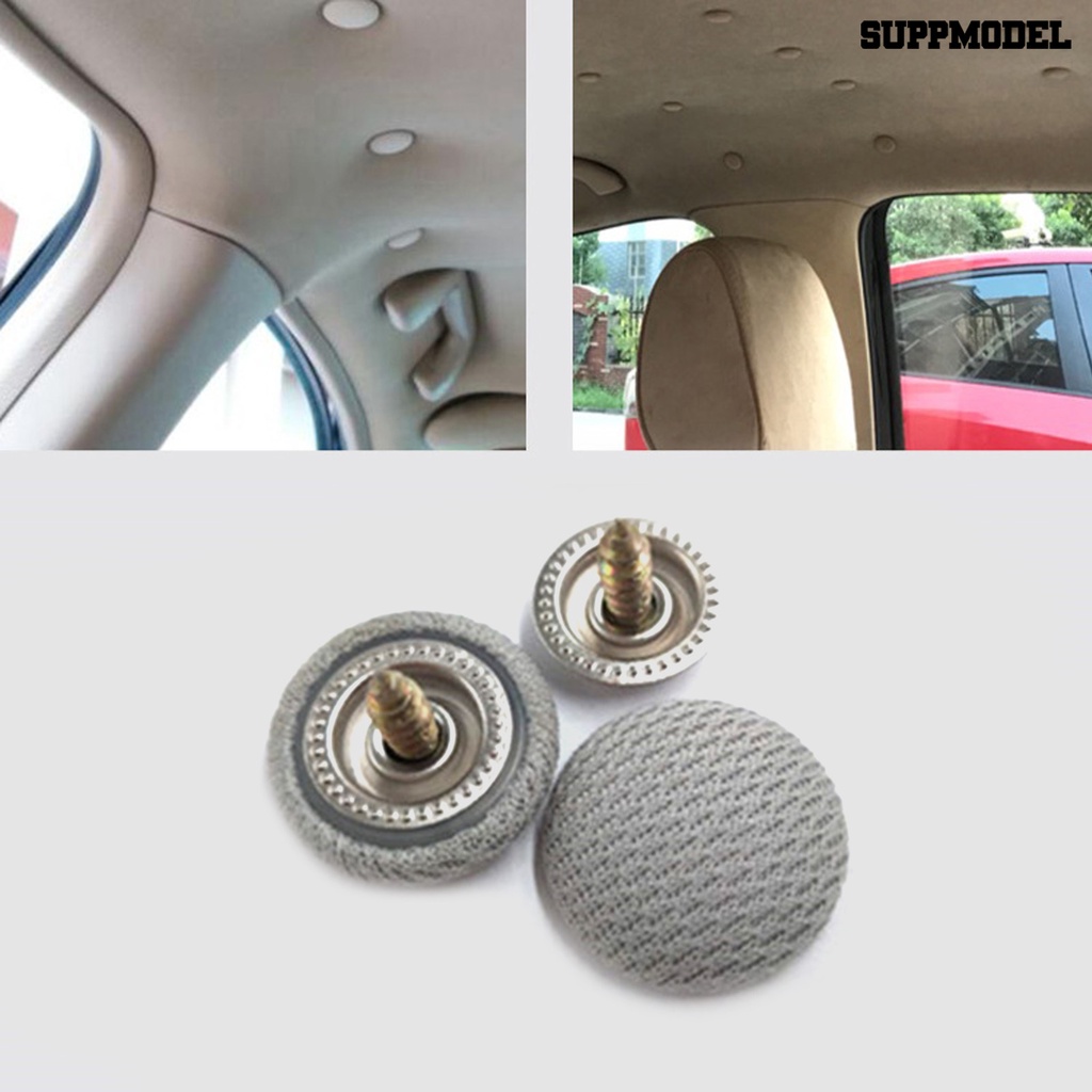 [Dekorasi] 50 Pcs Auto Roof Snap Pins Penahan Praktis Sederhana Digunakan Nilon Stabil Kit Perbaikan Headliner Atap Mobil