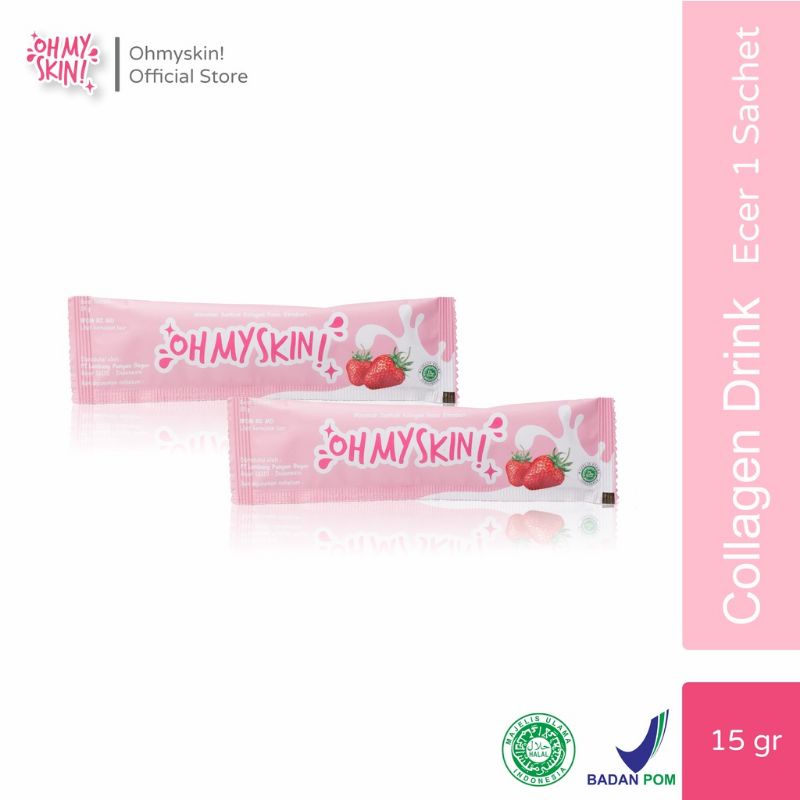 Ohmyskin Collagen drink ecer BPOM certified Halal original 100%