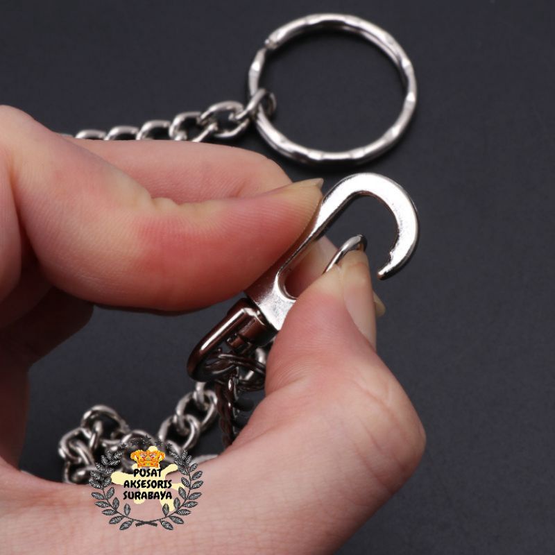 KALUNG RANTAI DOMPET PADAT TITANIUM 60 CM WARNA EMAS MEWAH PRIA WANITA