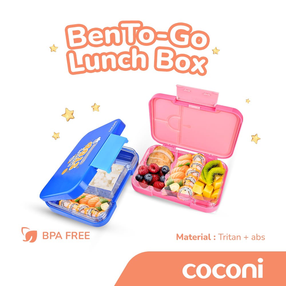 Coconi BenTo-Go Yummy Lunch Box / Bento Box Kotak Makan Anak