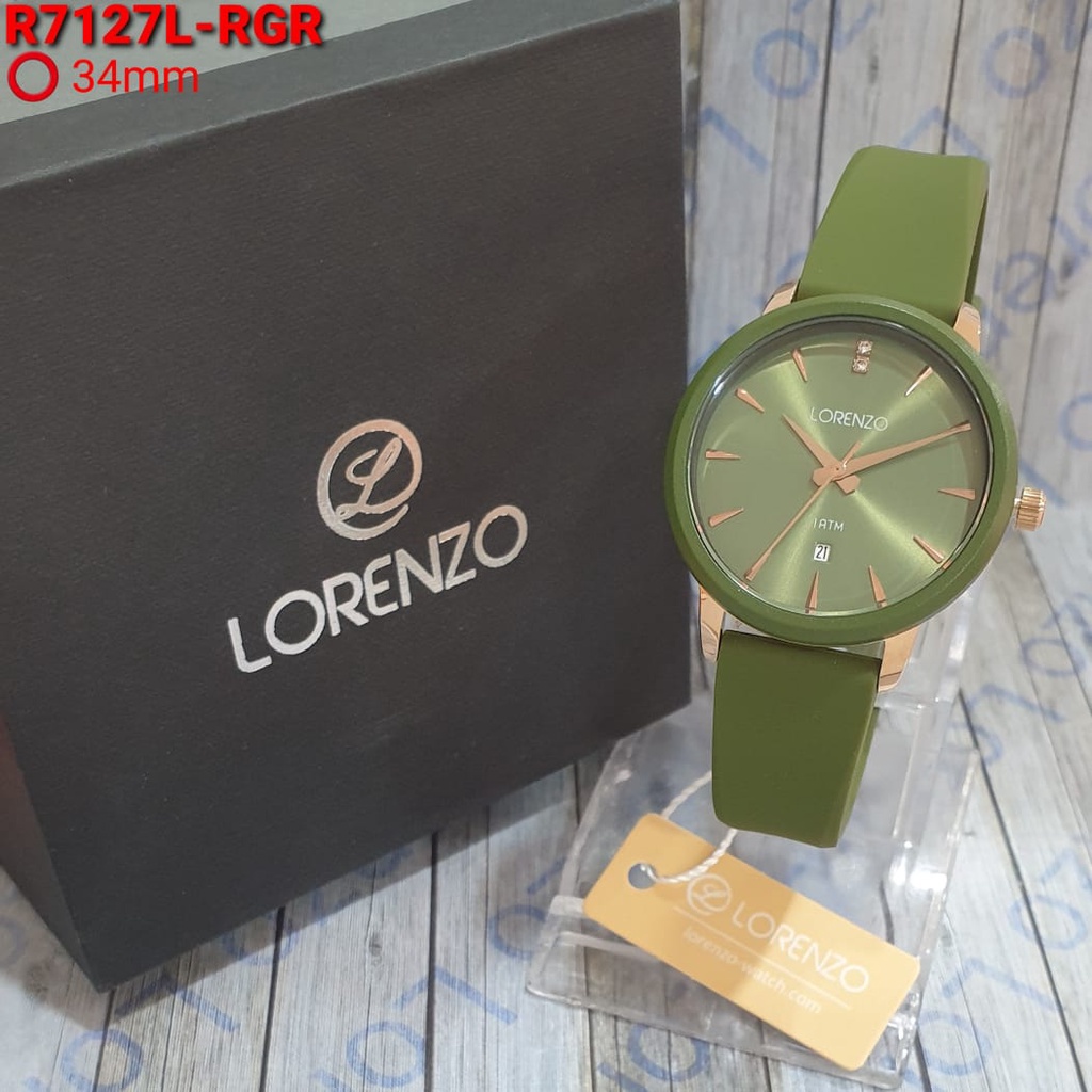 JAM TANGAN WANITA LORENZO R-7127L 7127L R7127 ORIGINAL FREE BOX