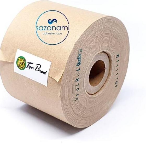 

■■■ LAKBAN AIR 3" Inch x 100M GUMMED TAPE TIGER CRAFT PAPER KRAFT TAPE